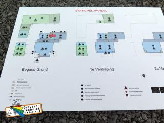 Brandmeldpaneel, uitvoering fullcolour met witte achtergrond